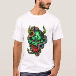 Camiseta Tatuaje del dragón verde de la calle