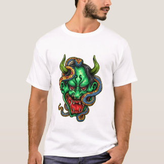 Camiseta Tatuaje del dragón verde de la calle