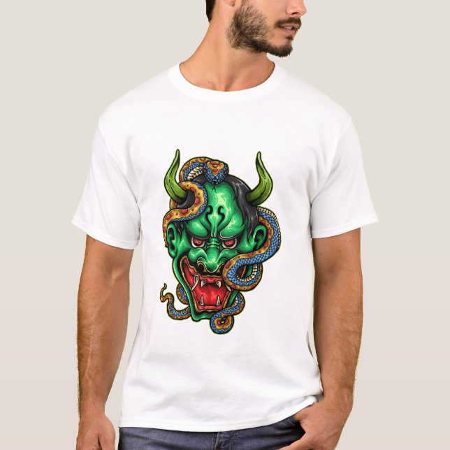 Camiseta Tatuaje del dragón verde de la calle (Anverso)