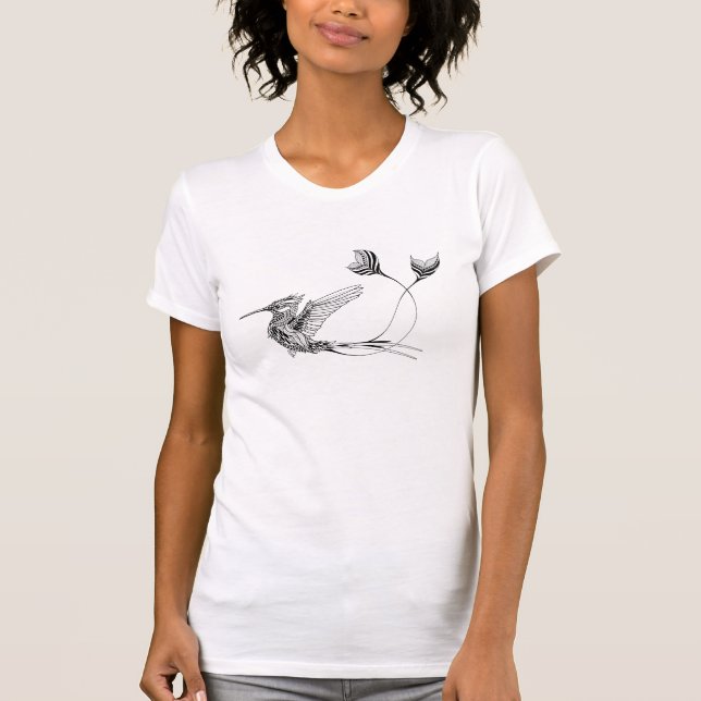 Camiseta Tatuaje del pájaro de Psychedlic (Anverso)