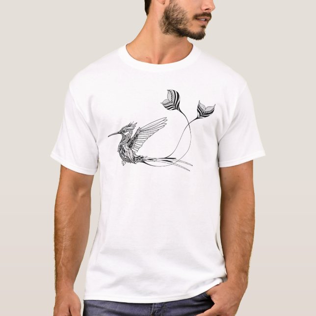 Camiseta Tatuaje del pájaro de Psychedlic (Anverso)