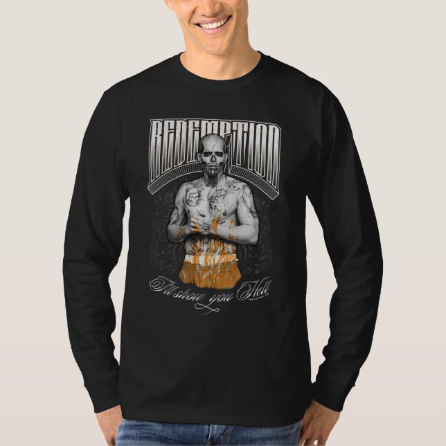 Camiseta Tatuaje del "rescate" del EL Diablo del pelotón el (Anverso)