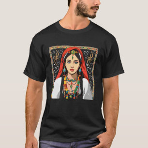 Camiseta Tatuaje Kabyle Amazigh Bereber Tifinagh Diseño Yaz