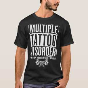Camiseta Tatuaje múltiple trastorno tatuaje divertido arte 