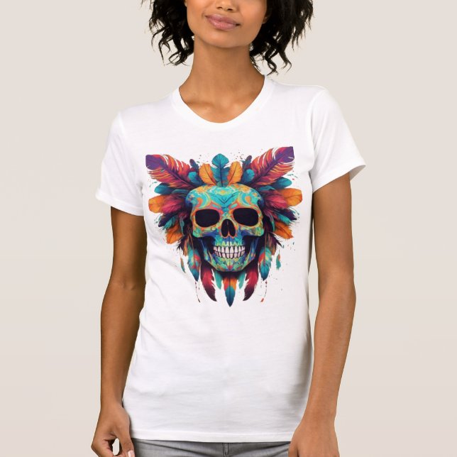 Camiseta Tatuaje nativo americano de la red (Anverso)