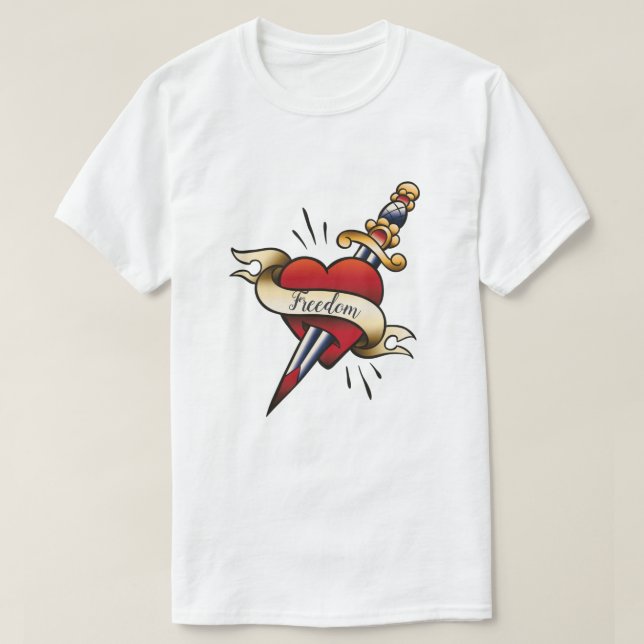 Camiseta Tatuaje retro (Diseño del anverso)