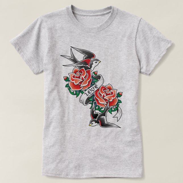Camiseta Tatuaje retro (Diseño del anverso)