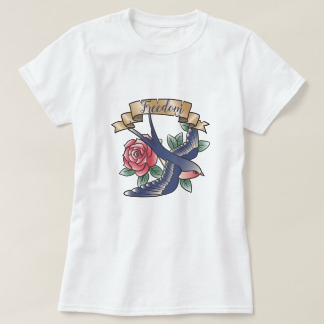 Camiseta Tatuaje retro (Diseño del anverso)