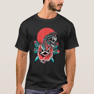 Camiseta Tatuaje Tradicional Americano Serpiente Antigua Es
