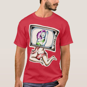 Camiseta Tatuaje tradicional de la televisión femenina