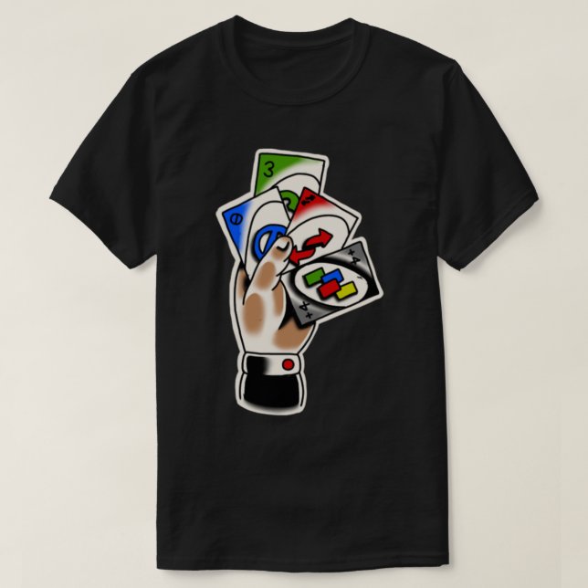 Camiseta Tatuaje tradicional de tarjeta Uno (Diseño del anverso)