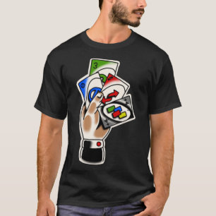Camiseta Tatuaje tradicional de tarjeta Uno