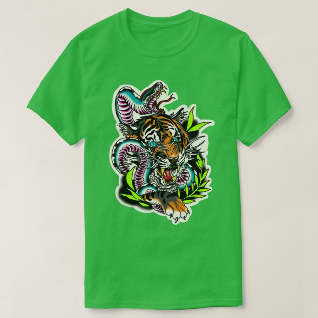 Camiseta Tatuaje tradicional de Tiger Neo (Diseño del anverso)