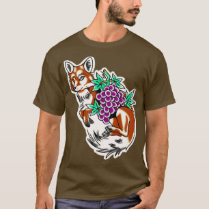 Camiseta Tatuaje tradicional de uvas de Fox