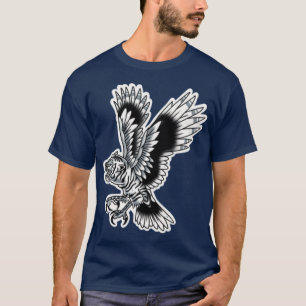 Camiseta tatuaje tradicional del águila tigre