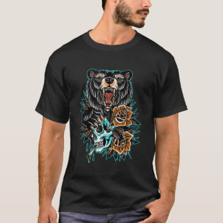 Camiseta Tatuaje tradicional del oso superior