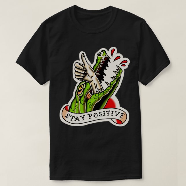 Camiseta Tatuaje tradicional positivo (Diseño del anverso)