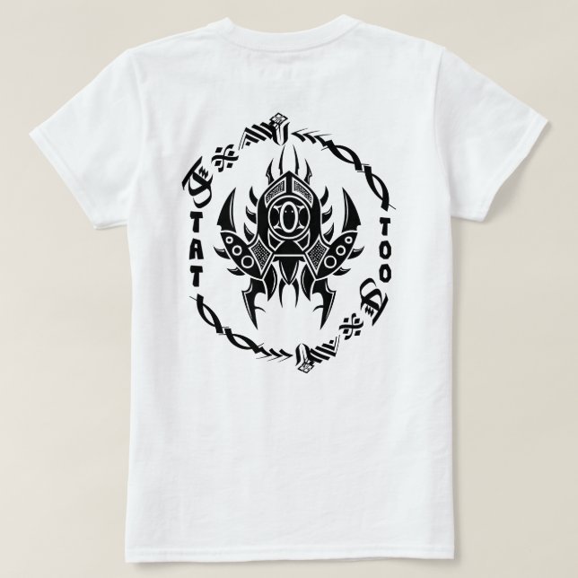 Camiseta Tatuaje Tribal (Reverso del diseño)
