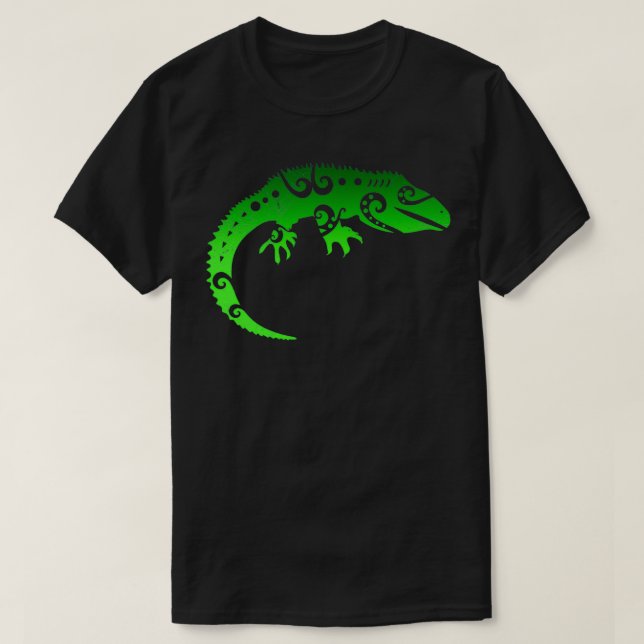 Camiseta Tatuaje tribal maorí tuatara regalo de idea 4 (Diseño del anverso)