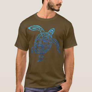 Camiseta Tatuaje tribal polinesio de tortuga marina hawaian