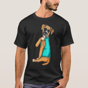 Camiseta Tatuajes de boxeo que amo a mamá sentando el día d