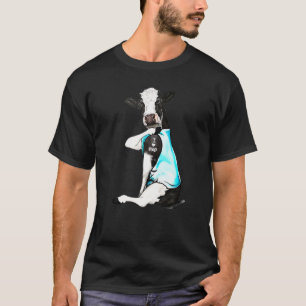 Camiseta Tatuajes de vaquilla de vacas amo papá sentado día