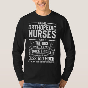 Camiseta Tatuajes Gruesos Bonitos Ojos Enfermeras Ortopedia