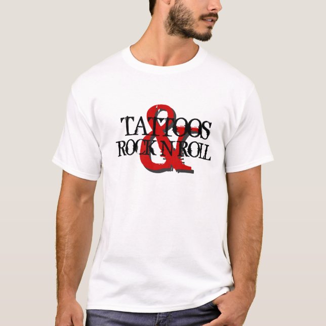 Camiseta Tatuajes y rock N Roll (Anverso)
