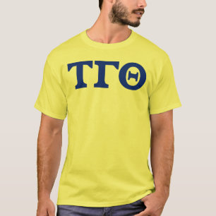 Camiseta Tau Gamma Theta Letters T-Shirt - Amarillo