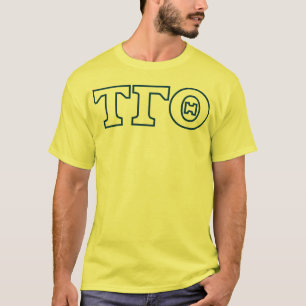 Camiseta Tau Gamma Theta Letters T-Shirt - Esquema azul