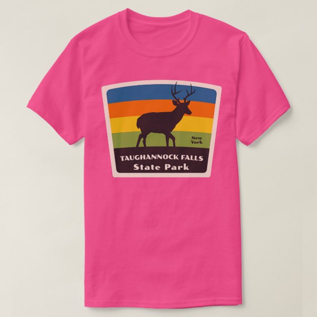 Camiseta Taughannock Falls State Park New York Roaming Deer (Diseño del anverso)