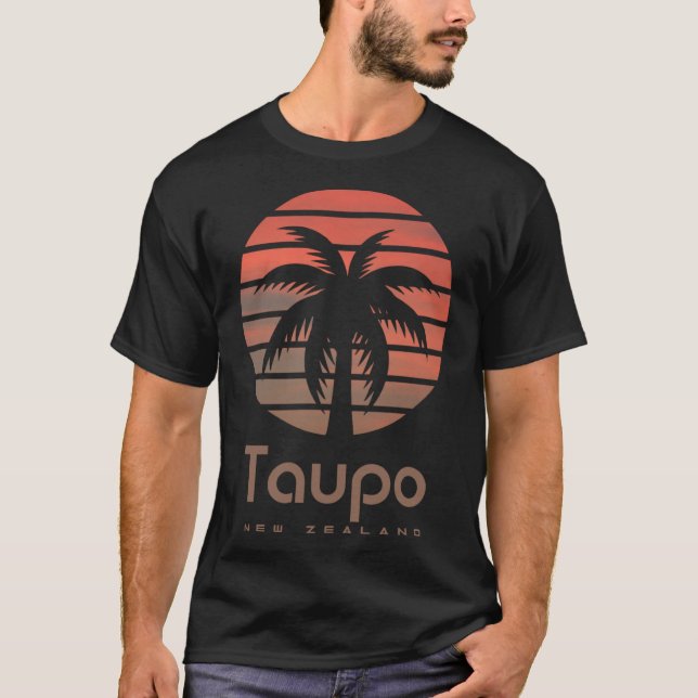 Camiseta Taupo New Zealand Travel Holiday Souvenir Beach (Anverso)