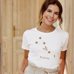 Camiseta Tauro de oro del Rótulo Zodiaco moderno | Tierra d<br><div class="desc">Tauro de oro del Rótulo Zodiaco moderno | Tierra de elementos</div>