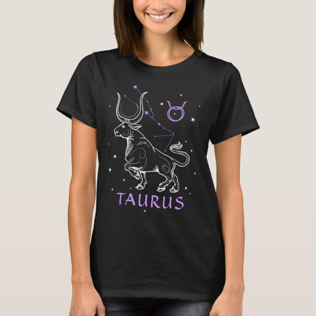 Camiseta Tauro el zodiaco de la constelación de la (Anverso)