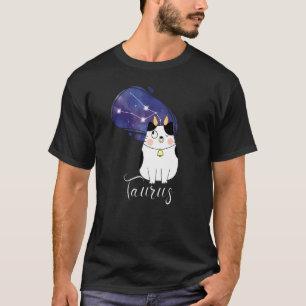Camiseta Tauro Signo Zodiaco Mayo Abril Cumpleaños Gato Tau