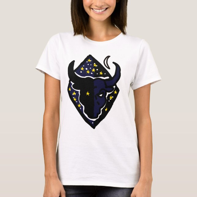Camiseta Taurus Bull Zodiac T‑Shirt – Strong Taurus Energy  (Anverso)