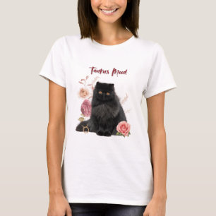 Camiseta Taurus Cat T-Shirt, Zodiac Cat Art Shirt