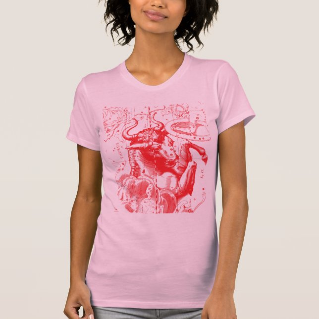 Camiseta Taurus Constellation Hevelius 1690 Moda (Anverso)
