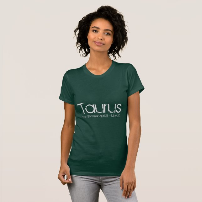 Camiseta Taurus En Verde Esmeralda (Anverso completo)