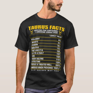 Camiseta Taurus Facts