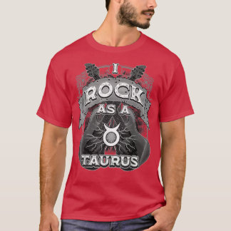 Camiseta Taurus Guitar I Rock A Taurus Zodiac Rótulo Music