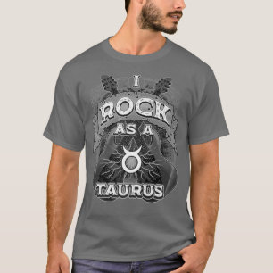 Camiseta Taurus Guitar I Rock A Taurus Zodiac Rótulo Music