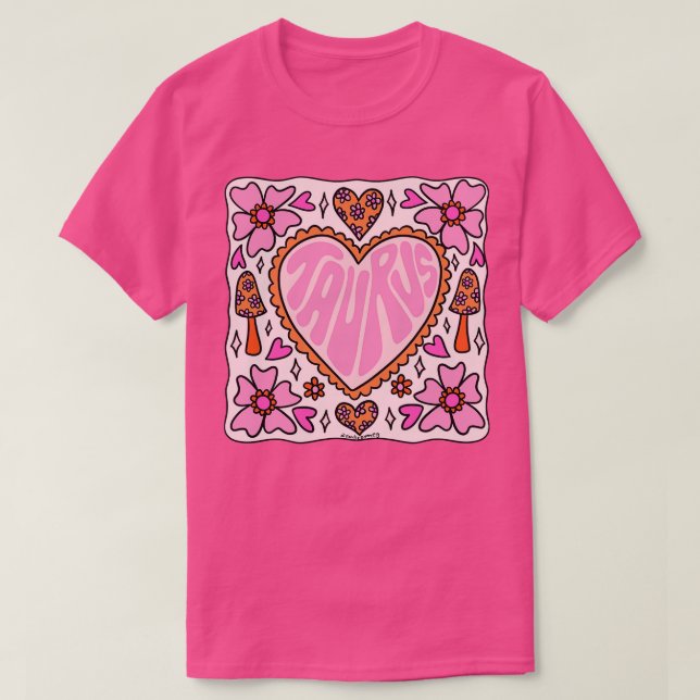Camiseta Taurus Heart (Diseño del anverso)