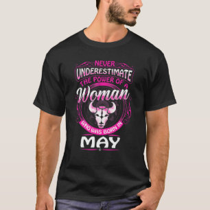 Camiseta Taurus May Queen Women Nació En Mayo Rosa
