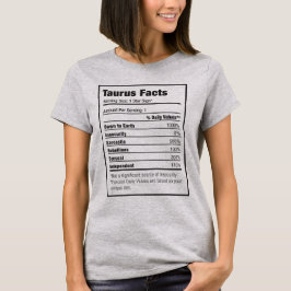 Camiseta Taurus Nutrition Hact Zodiac T-Shirt