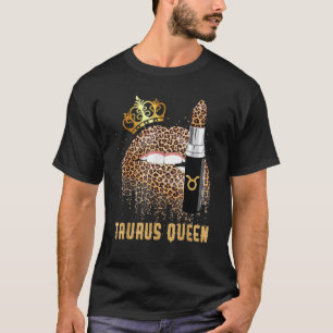 Camiseta Taurus Queen Leopard Lips Tee Taurus