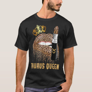 Camiseta Taurus Queen Leopard Lips Tee Taurus