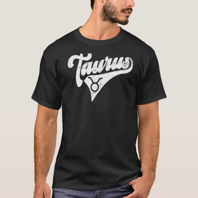 Camiseta Taurus Retro Zodiac Astrología Horoscopio Tauro (Anverso)
