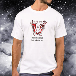 Camiseta Taurus the bull zodiac astrology warning t-shirt