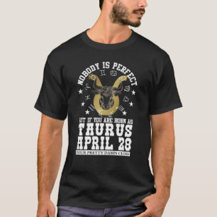 Camiseta Taurus Zodiac Abril 28 Mujeres Astrología Hombres